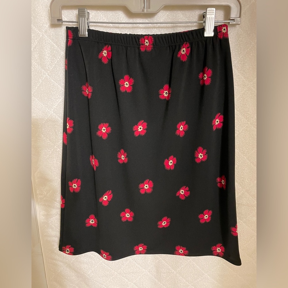 Red and black vintage skirt